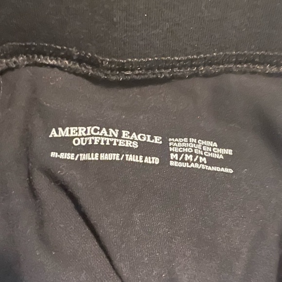 American Eagle Outfitters Woman’s Black Skinny Leg Hi-Rise Waist Leggings - Picture 10 of 11
